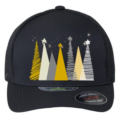 Happy Holidays Christmas Tree Festive Flexfit Unipanel Trucker Cap