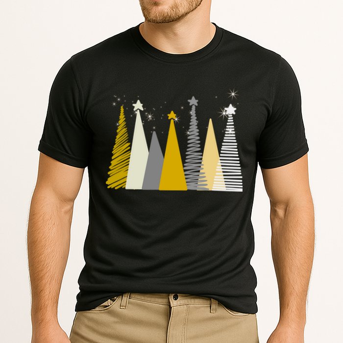 Happy Holidays Christmas Tree Festive Cooling Performance Crew T-Shirt