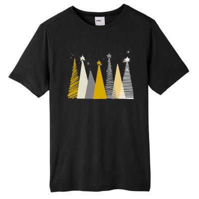 Happy Holidays Christmas Tree Festive Tall Fusion ChromaSoft Performance T-Shirt