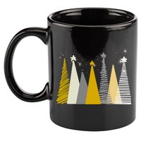 Happy Holidays Christmas Tree Festive 11oz C Handle Ceramic Mug