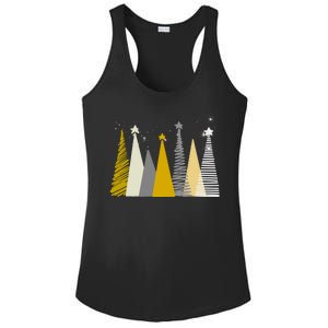 Happy Holidays Christmas Tree Festive Ladies PosiCharge Competitor Racerback Tank