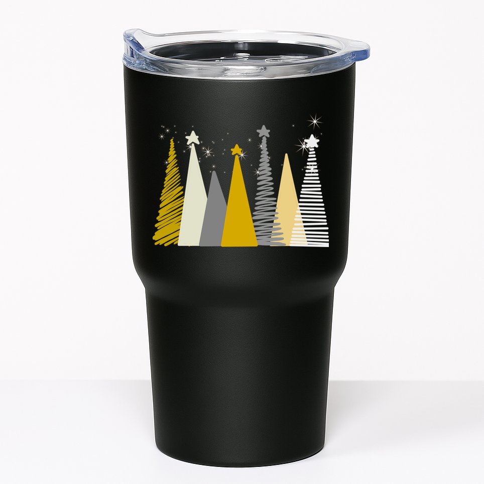 Happy Holidays Christmas Tree Festive Tumbler