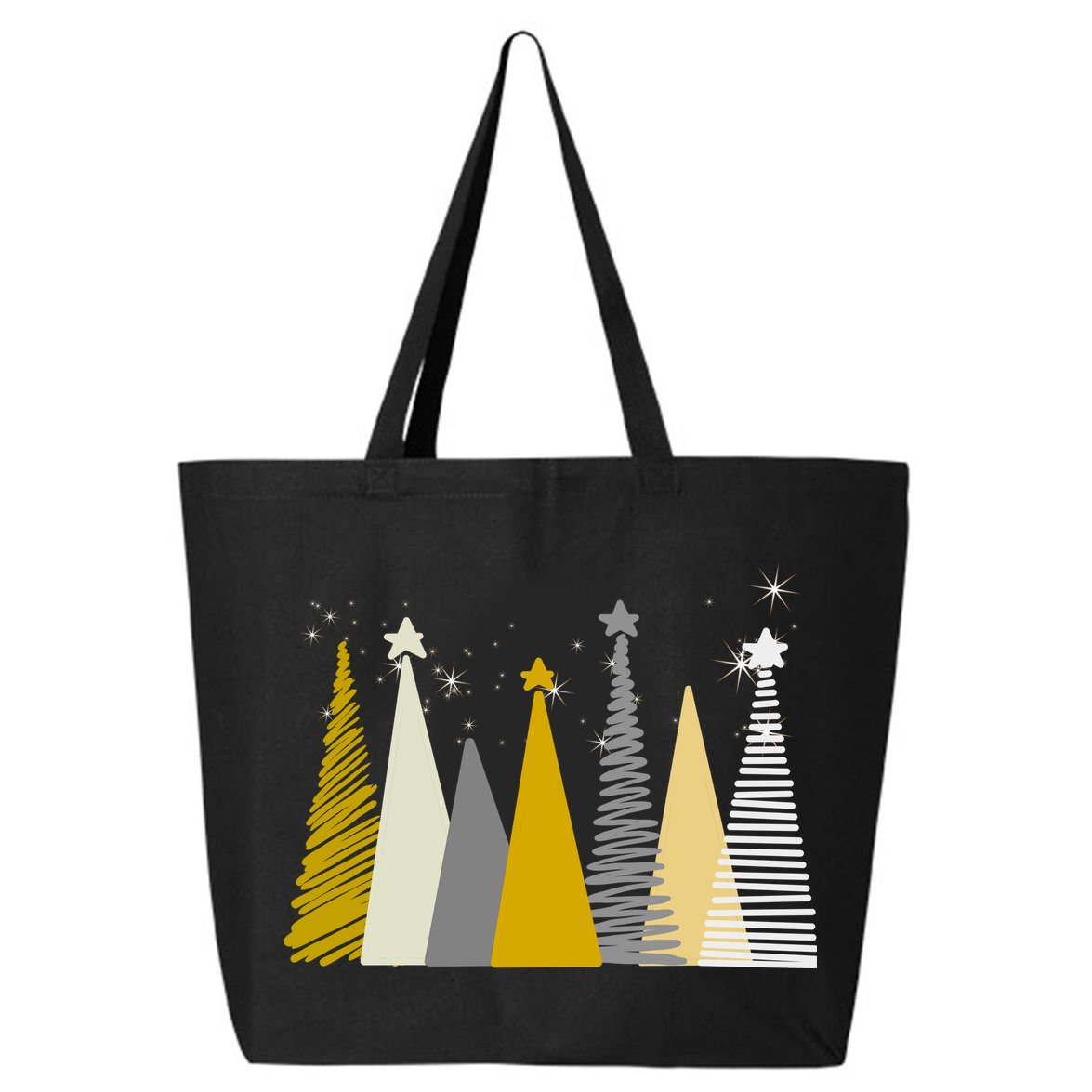Happy Holidays Christmas Tree Festive 25L Jumbo Tote