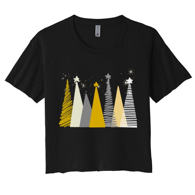 Happy Holidays Christmas Tree Festive Crop Top