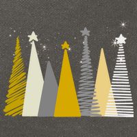 Happy Holidays Christmas Tree Festive Cotton Canvas Backpack