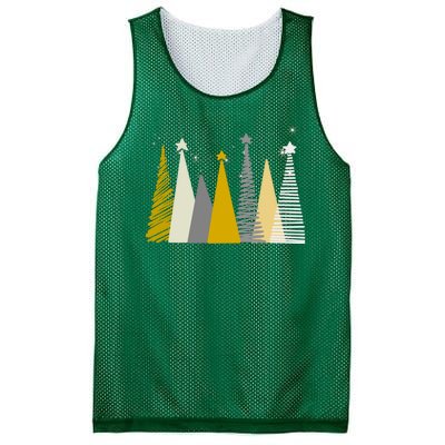 Happy Holidays Christmas Tree Festive Mesh Reversible Basketball Jersey Tank