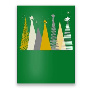 Happy Holidays Christmas Tree Festive Poster