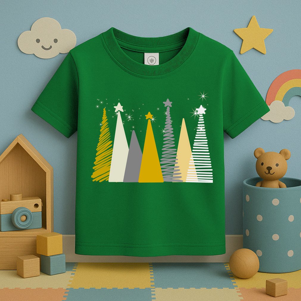 Happy Holidays Christmas Tree Festive Toddler T-Shirt