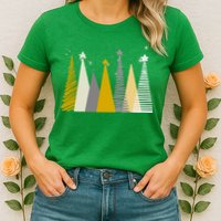 Happy Holidays Christmas Tree Festive Womens T-Shirt