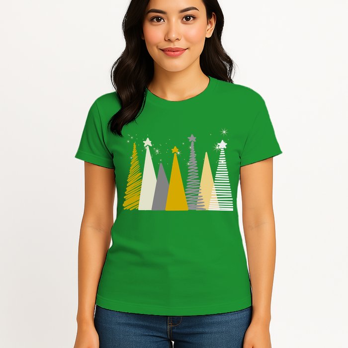 Happy Holidays Christmas Tree Festive Womens T-Shirt