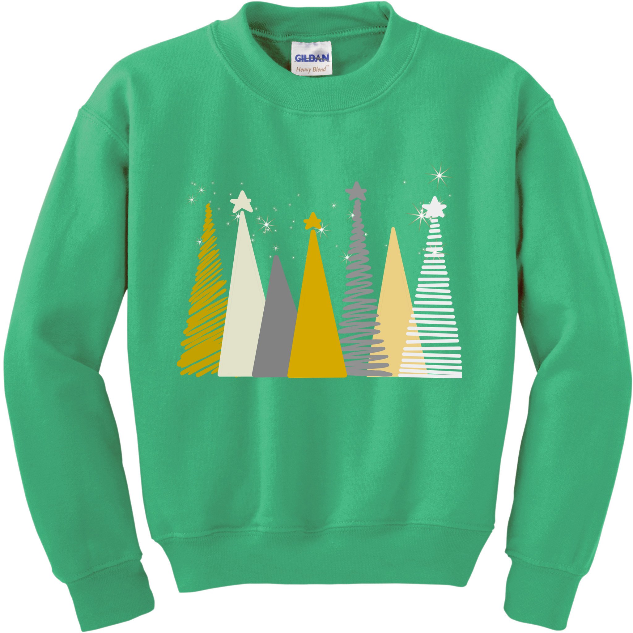 Happy Holidays Christmas Tree Festive Kids Sweatshirt