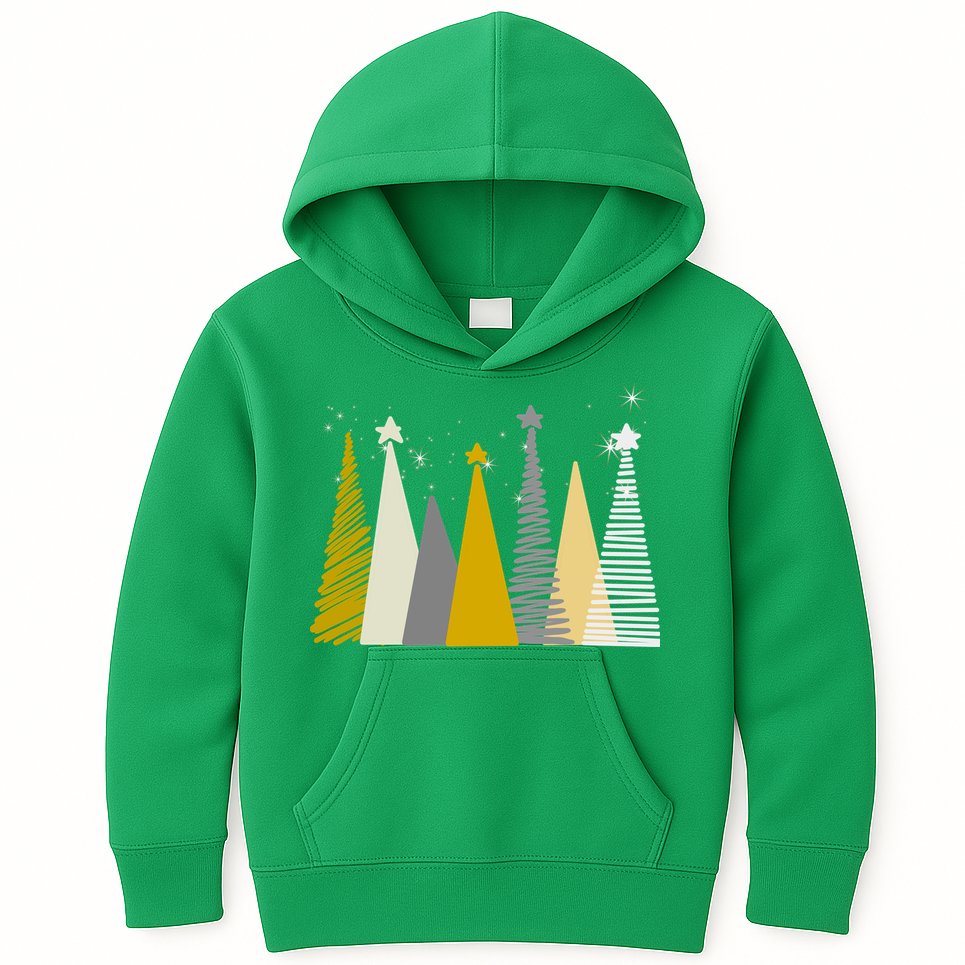 Happy Holidays Christmas Tree Festive Kids Hoodie