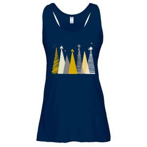 Happy Holidays Christmas Tree Festive Ladies Essential Flowy Tank