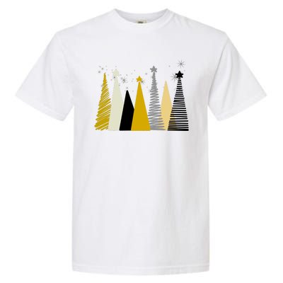 Happy Holidays Christmas Tree Festive Garment-Dyed Heavyweight T-Shirt