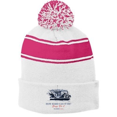 How Hard Can It Be Boy Do It 2024 Stripe Pom Pom Beanie