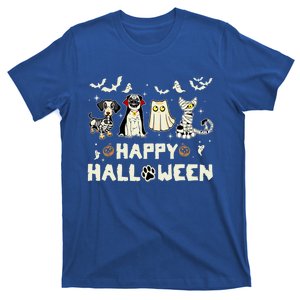 Happy Halloween Cat Dog Skeleton Witch Ghost Spooky Season Great Gift T-Shirt