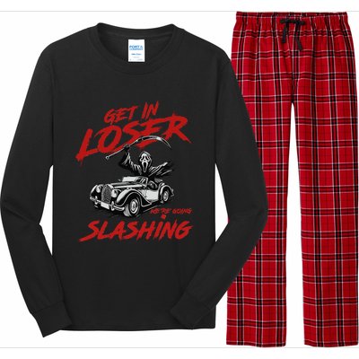 Horror Halloween Character Get In Loser WeRe Going Slashing Long Sleeve Pajama Set