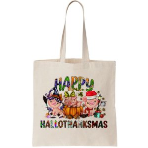 Happy Hallothanksmas Cute Pig Farm Animals Farmer Pig Lover Tote Bag