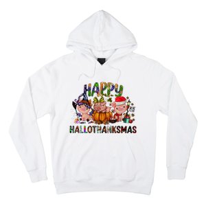 Happy Hallothanksmas Cute Pig Farm Animals Farmer Pig Lover Hoodie