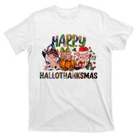 Happy Hallothanksmas Cute Pig Farm Animals Farmer Pig Lover T-Shirt