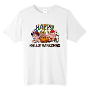 Happy Hallothanksmas Cute Pig Farm Animals Farmer Pig Lover Tall Fusion ChromaSoft Performance T-Shirt