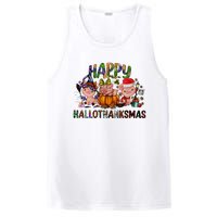 Happy Hallothanksmas Cute Pig Farm Animals Farmer Pig Lover PosiCharge Competitor Tank