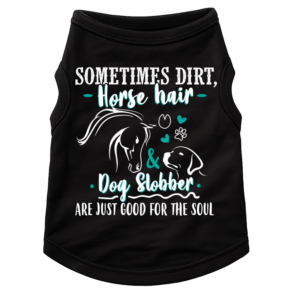 Horse Hair Dog Slobber Gift Riding Horse Cool Gift Doggie Tank