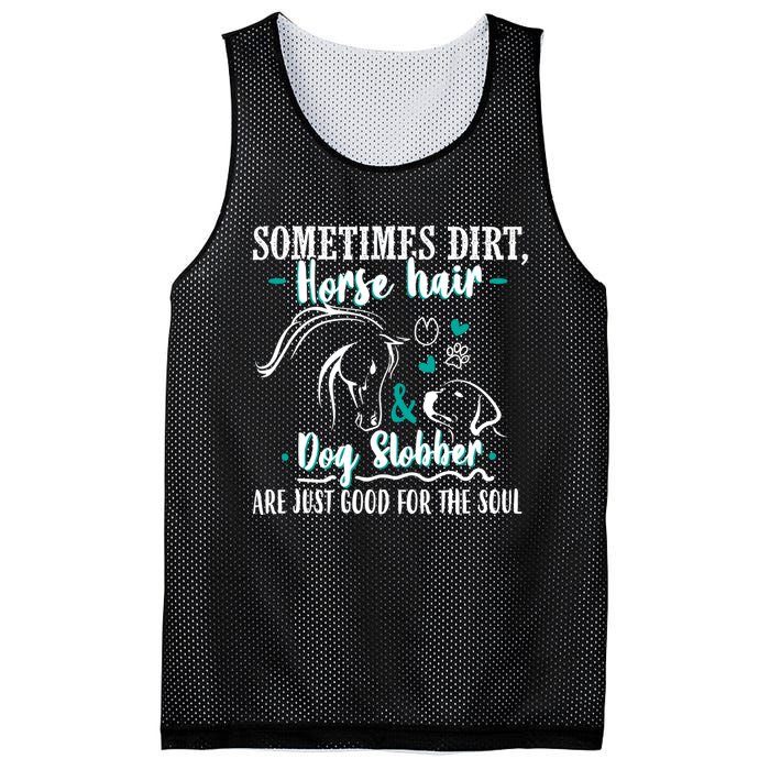 Horse Hair Dog Slobber Gift Riding Horse Cool Gift Mesh Reversible Basketball Jersey Tank