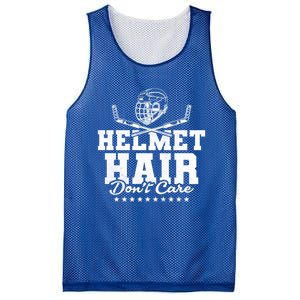 Helmet Hair Dont Care Hockey Gift Mesh Reversible Basketball Jersey Tank