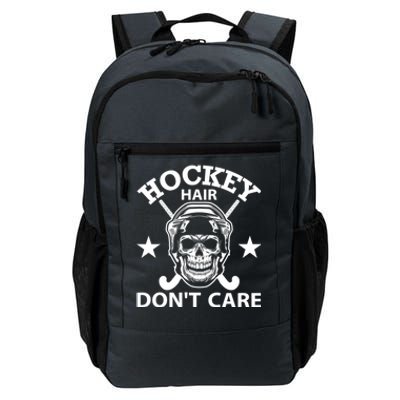 Hockey Hair Dont Care Ice Hockey Gift Winter Sports Vintage Gift Daily Commute Backpack