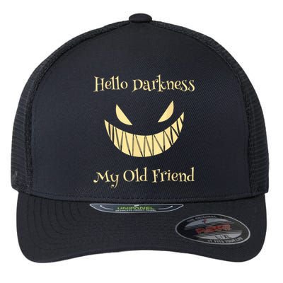 Halloween Hello Darkness My Old Friend Flexfit Unipanel Trucker Cap