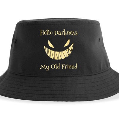 Halloween Hello Darkness My Old Friend Sustainable Bucket Hat