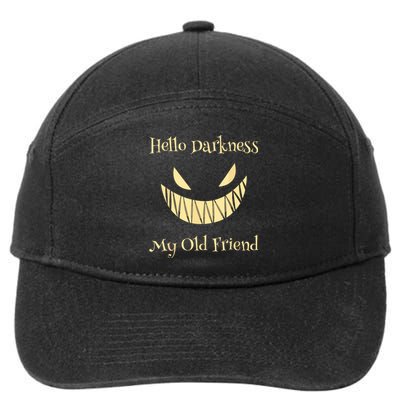 Halloween Hello Darkness My Old Friend 7-Panel Snapback Hat