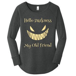 Halloween Hello Darkness My Old Friend Women's Perfect Tri Tunic Long Sleeve Shirt