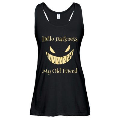 Halloween Hello Darkness My Old Friend Ladies Essential Flowy Tank