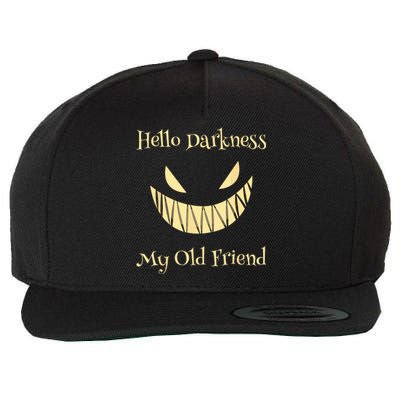 Halloween Hello Darkness My Old Friend Wool Snapback Cap