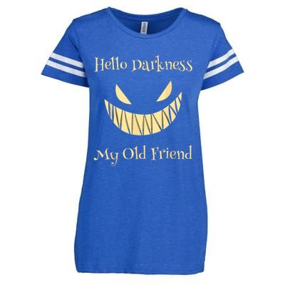 Halloween Hello Darkness My Old Friend Enza Ladies Jersey Football T-Shirt