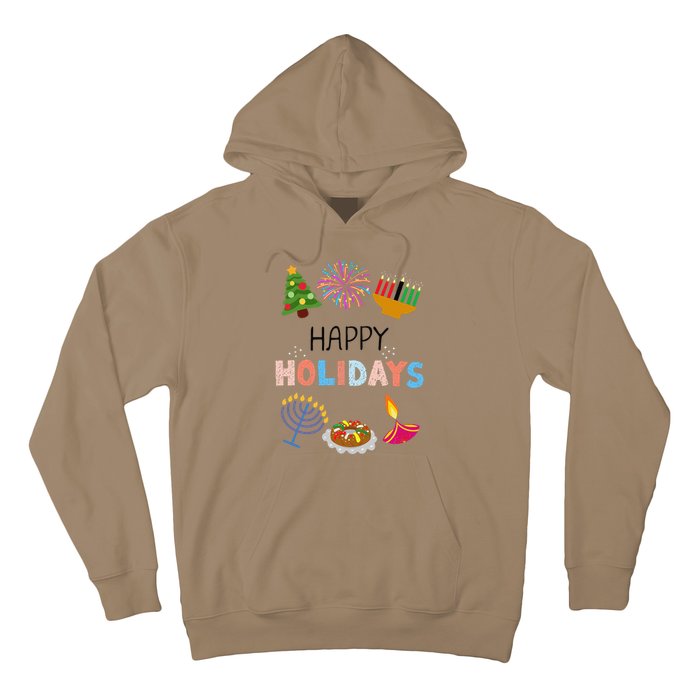 Happy Holidays Diwali Kwanzaa Hanukkah Christmas Hoodie