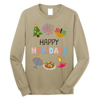 Happy Holidays Diwali Kwanzaa Hanukkah Christmas Long Sleeve Shirt