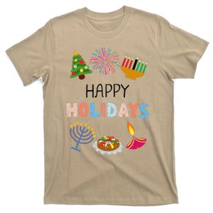 Happy Holidays Diwali Kwanzaa Hanukkah Christmas T-Shirt