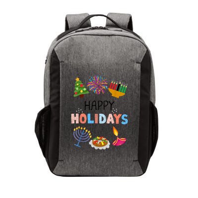 Happy Holidays Diwali Kwanzaa Hanukkah Christmas Vector Backpack