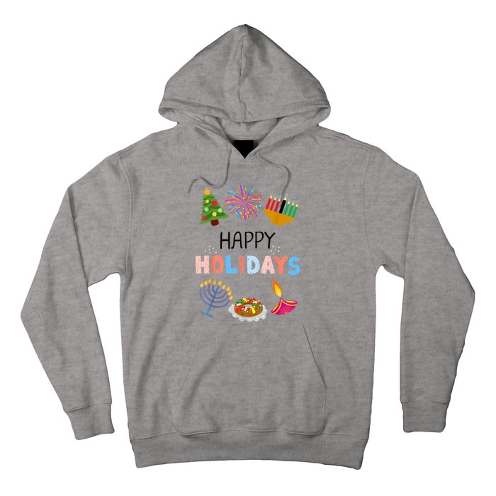 Happy Holidays Diwali Kwanzaa Hanukkah Christmas Hoodie