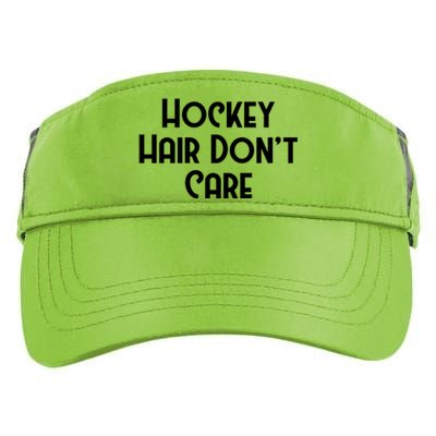 Hockey Hair Dont Care Goal Rink Hockey Sports Gift Adult Drive Performance Visor