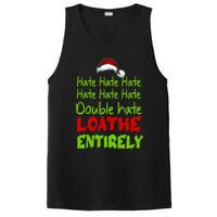 Hate Hate Double Hate Loathe Entirely Funny Christmas Santa PosiCharge Competitor Tank