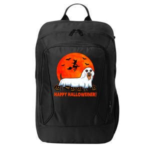 Happy Halloweiner Dachshund Halloween Costume City Backpack