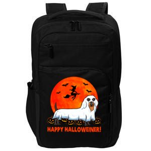 Happy Halloweiner Dachshund Halloween Costume Impact Tech Backpack