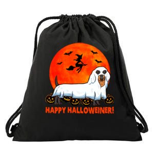 Happy Halloweiner Dachshund Halloween Costume Drawstring Bag