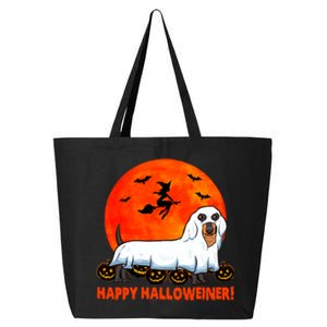 Happy Halloweiner Dachshund Halloween Costume 25L Jumbo Tote