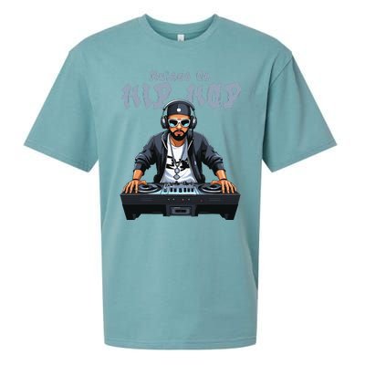 Hip Hop Dj 50th Anniversary Raised On Hip Hop Sueded Cloud Jersey T-Shirt