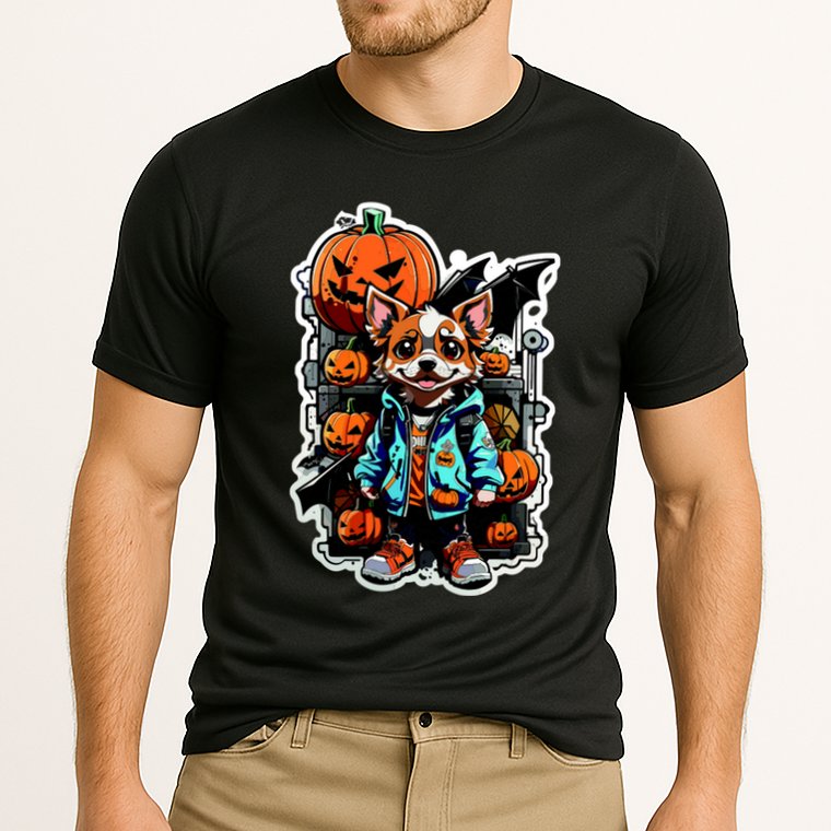 Hip Halloween Dog Cooling Performance Crew T-Shirt